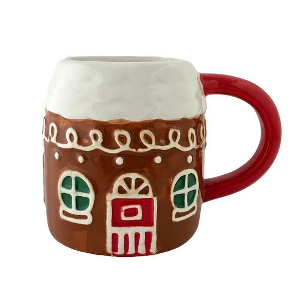14 oz GINGERBREAD HOUSE Target Wondershop Christmas Earthenware Figural Mug 2023 - Picture 3 of 13
